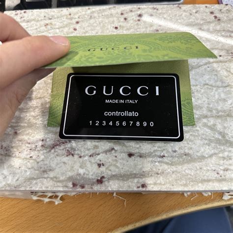 gucci codice identificativo|gucci authentication card.